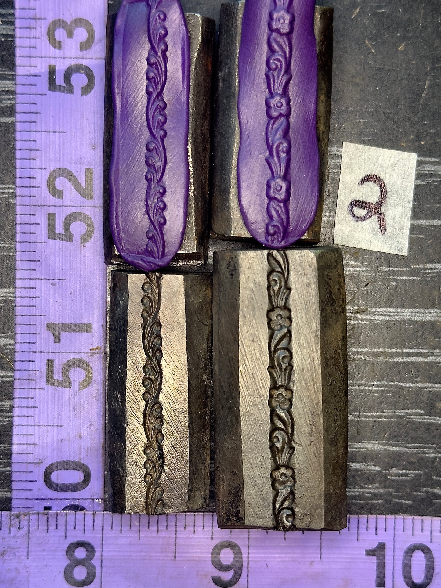 Single wire die steel impression 2 piece set #2