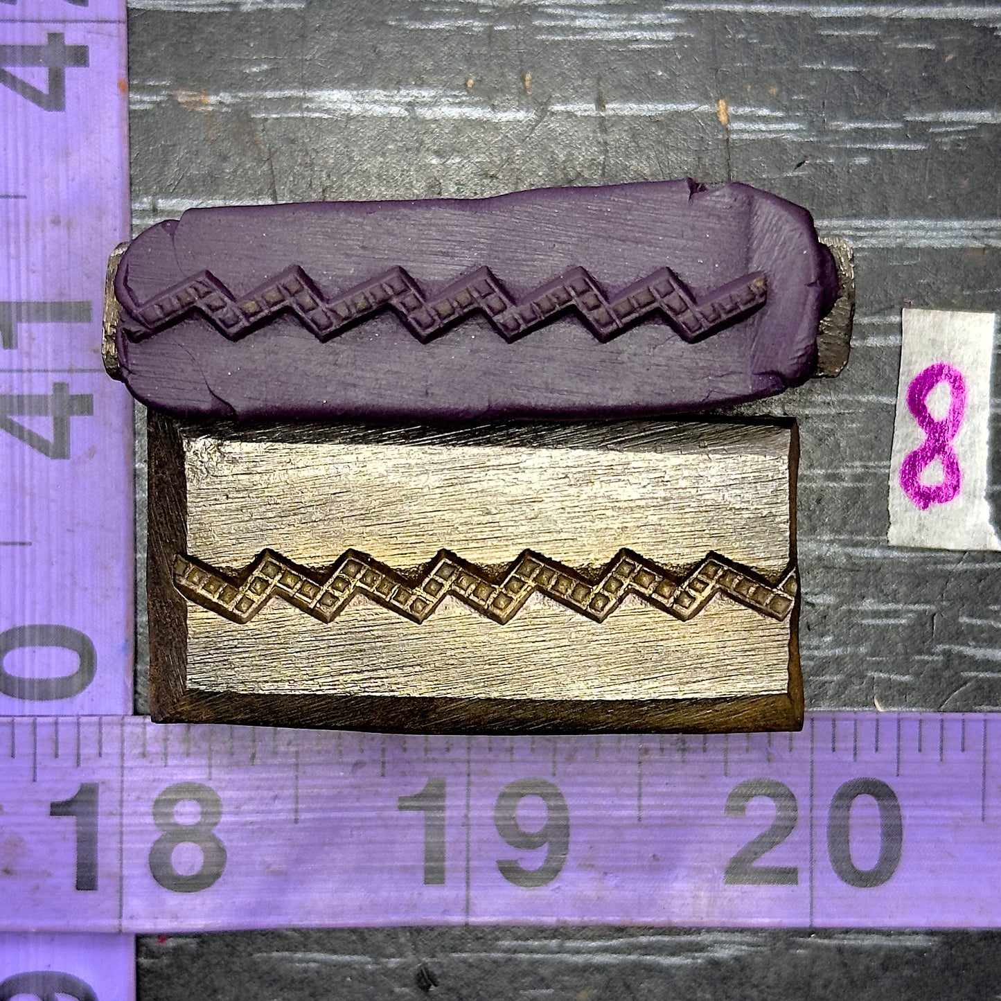 Single wire die steel impression #8