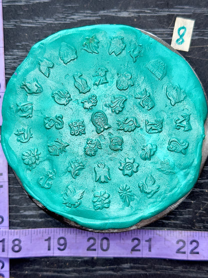 Vintage steel shot/impression plate #8