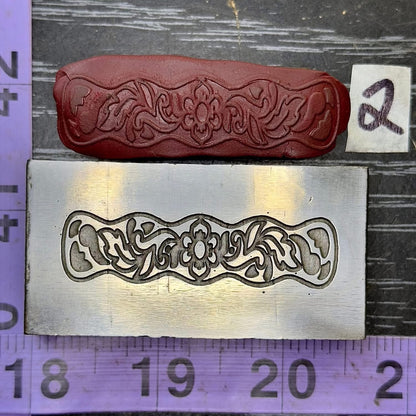 Fancy steel band ring cuff impression die #2