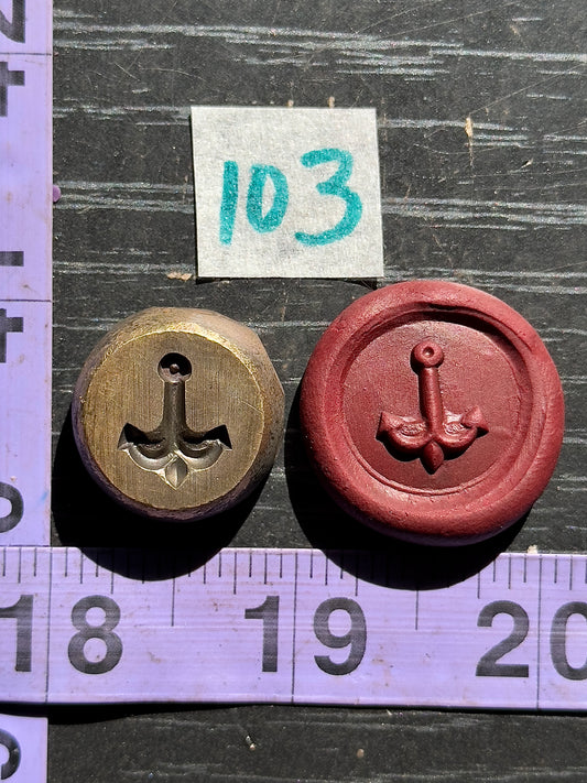 Anchor bronze impression die #103