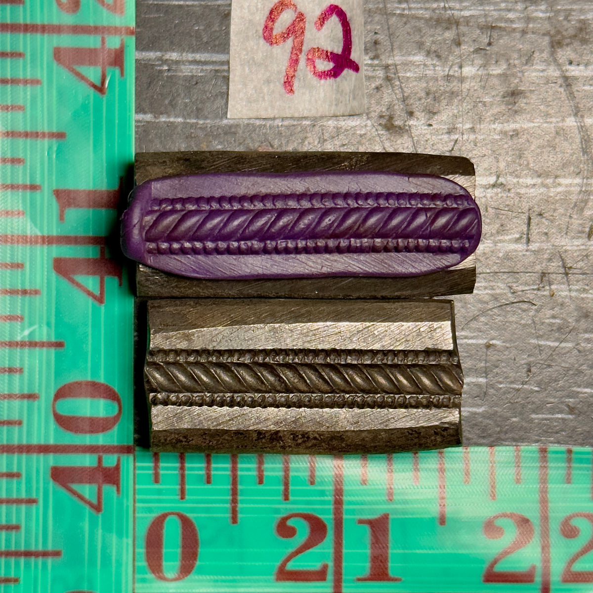 Single wire die steel impression #92