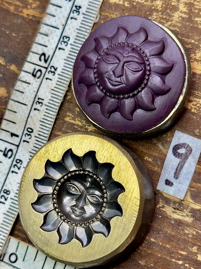 Sun face bronze impression die #9