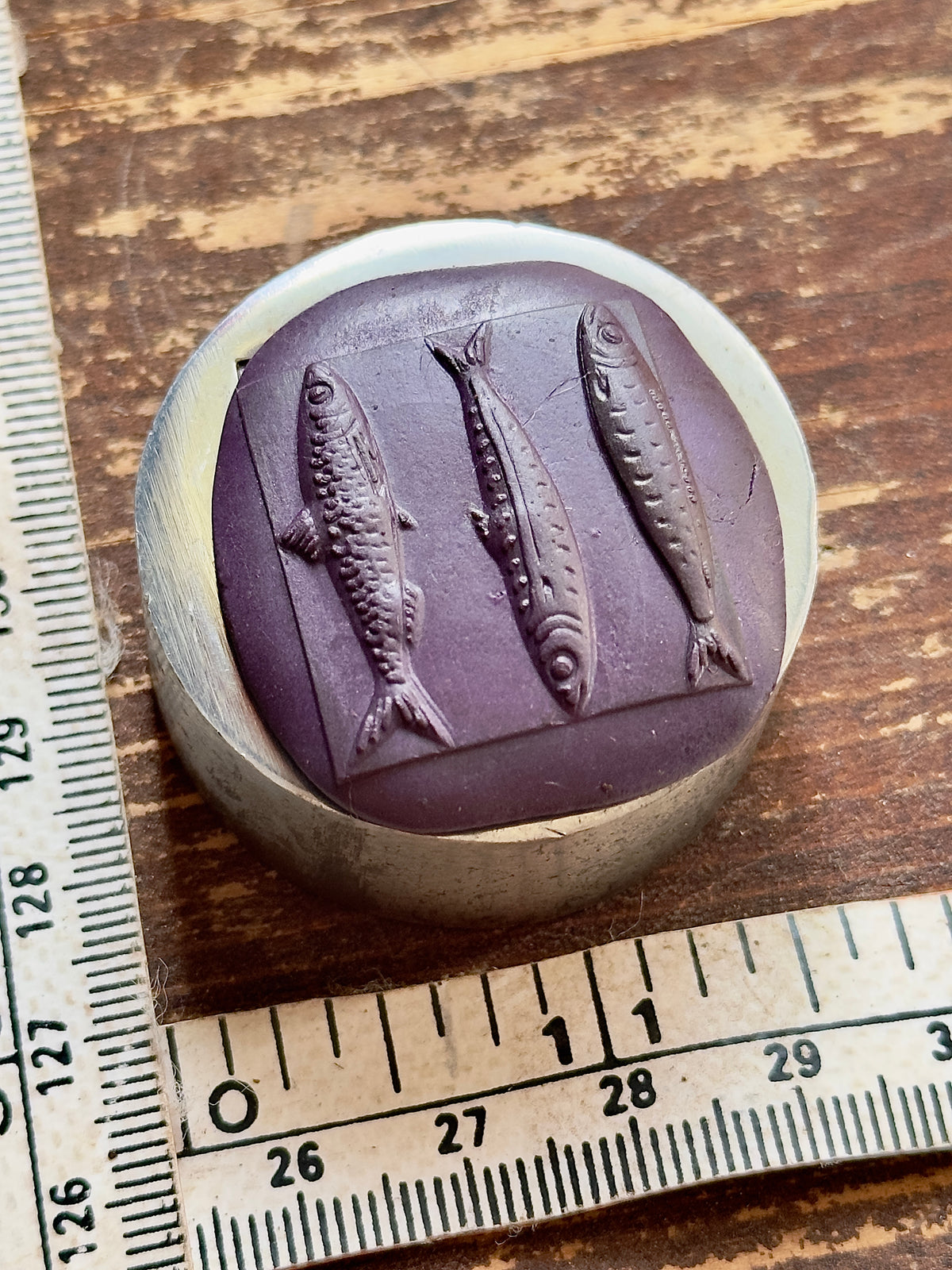 Sardines die steel impression