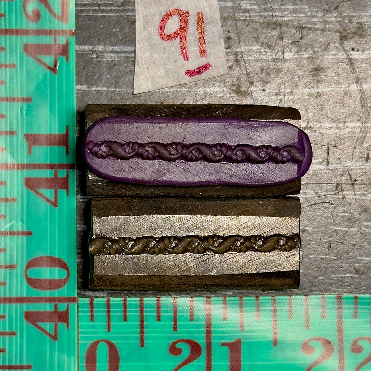 Single wire die steel impression #91
