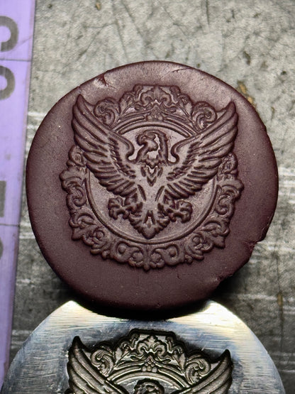 Eagle crest impression steel die