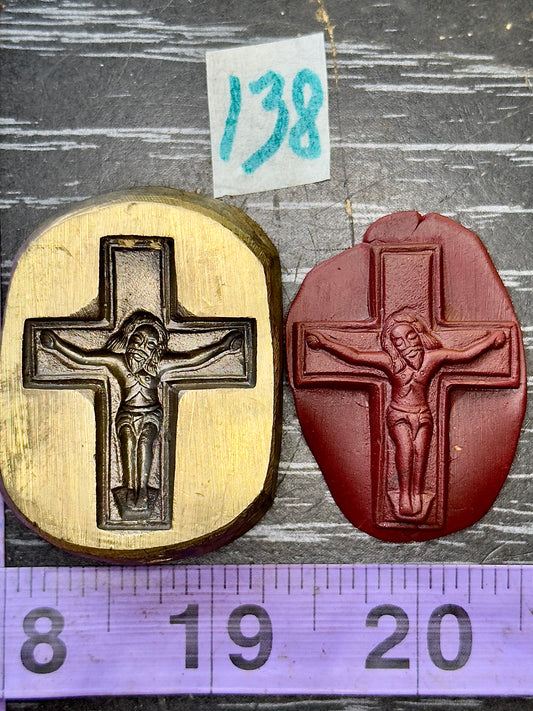 Crusifix bronze large impression die #138