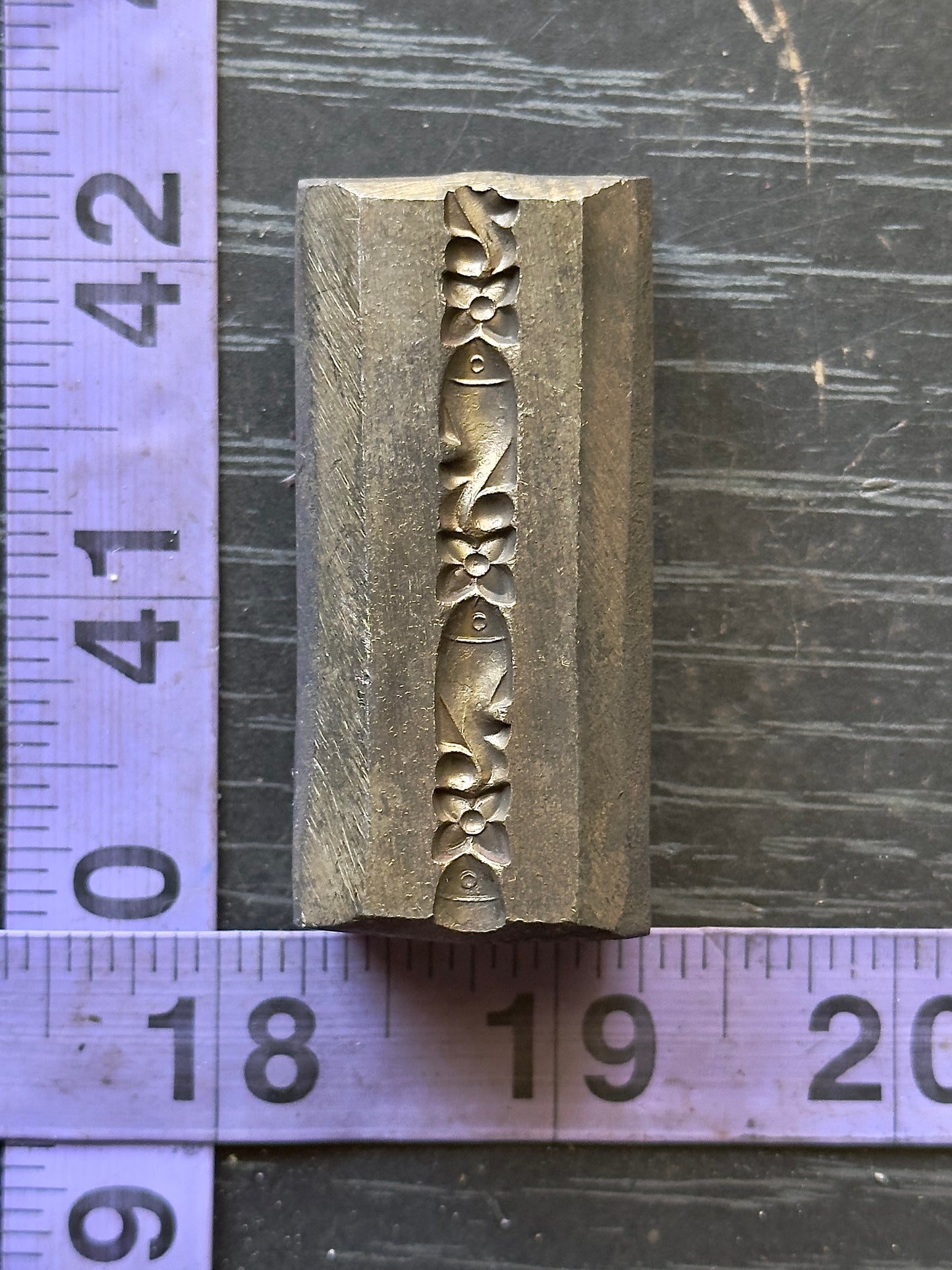 Fish and flowers Single wire die steel impression