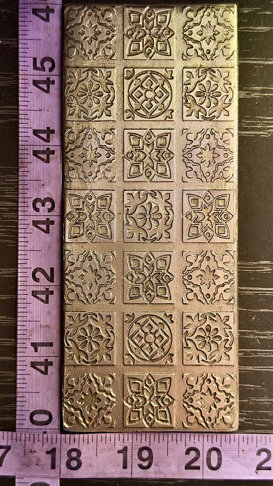 Floral Tiles Texture/rolling mill plate #43