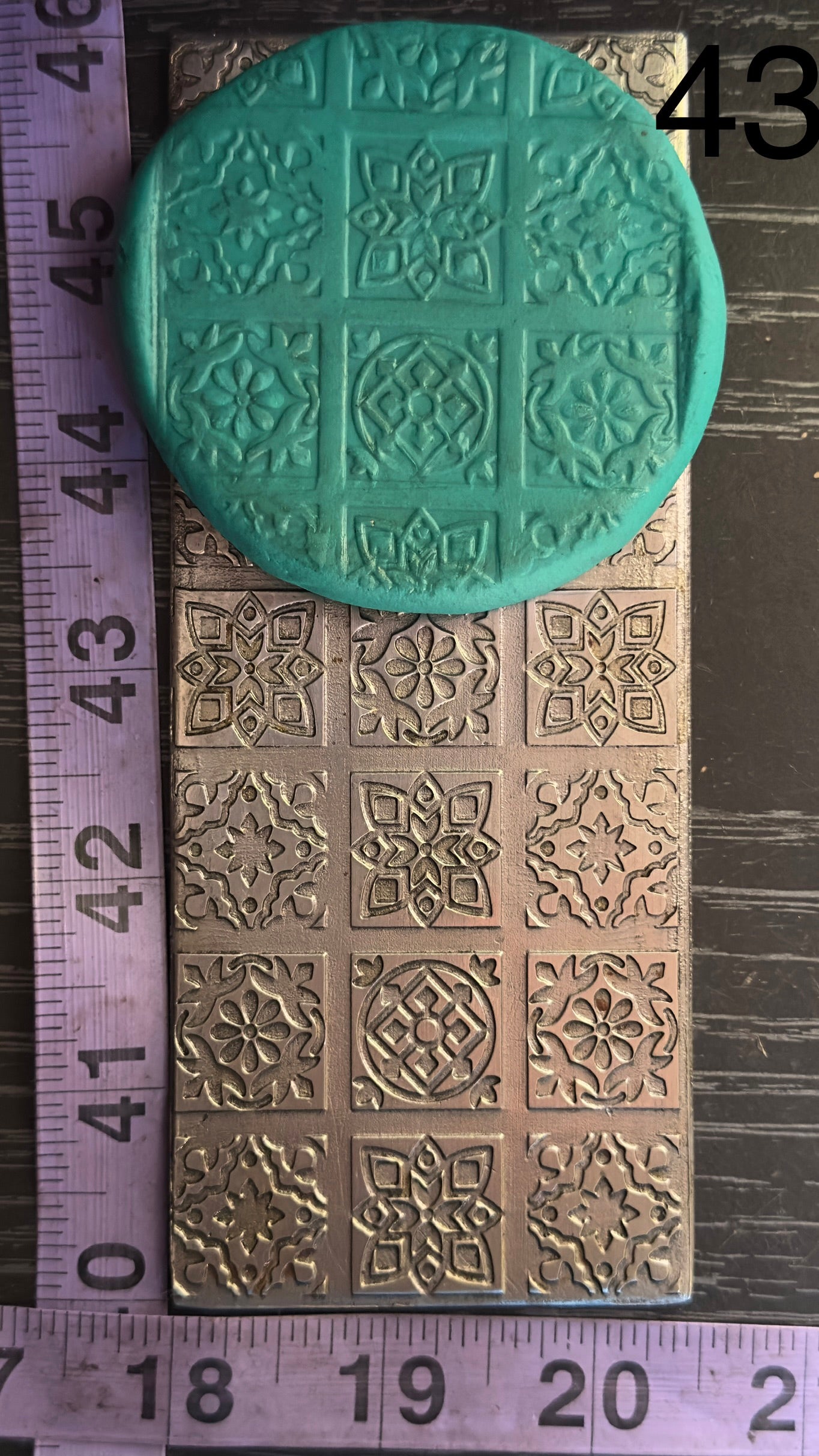Floral Tiles Texture/rolling mill plate #43