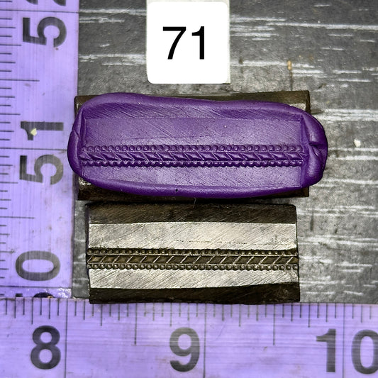 Single wire die steel impression #71