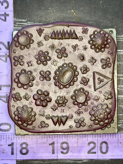 Antique steel shot plate