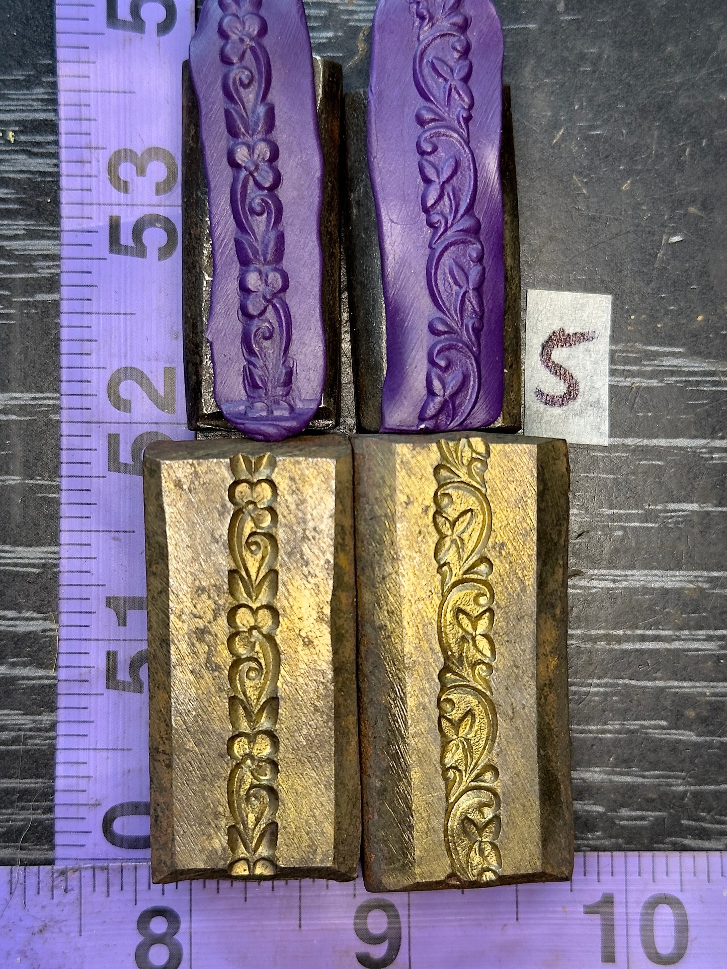 Single wire die steel impression 2 piece set #5