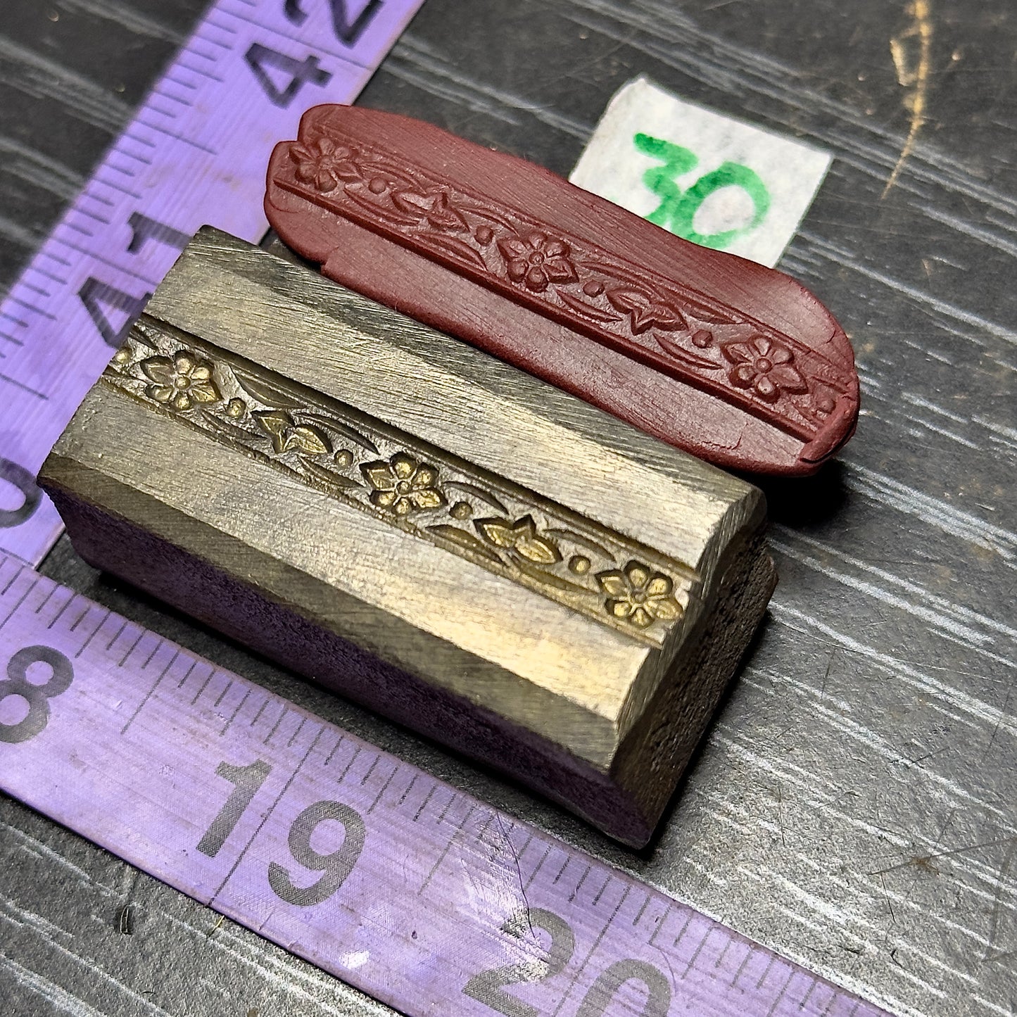 Single wire die steel impression #30