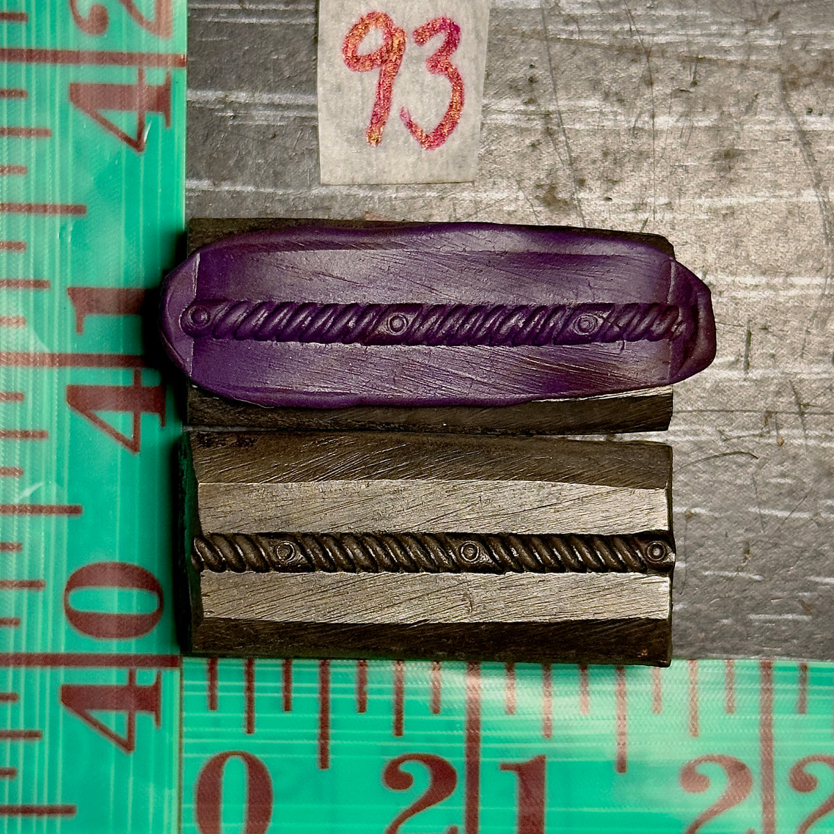 Single wire die steel impression #93