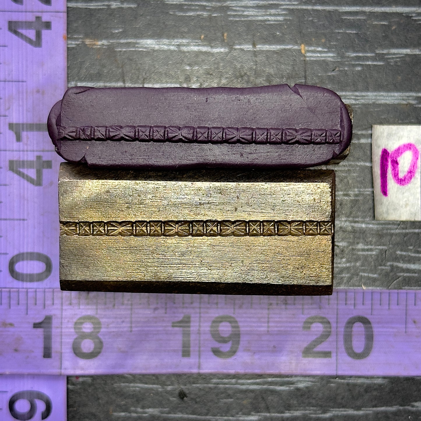 Single wire die steel impression #10