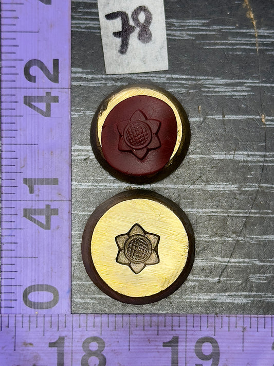 Tiny bronze impression die #78
