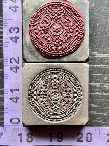Statement Mandala impression die steel