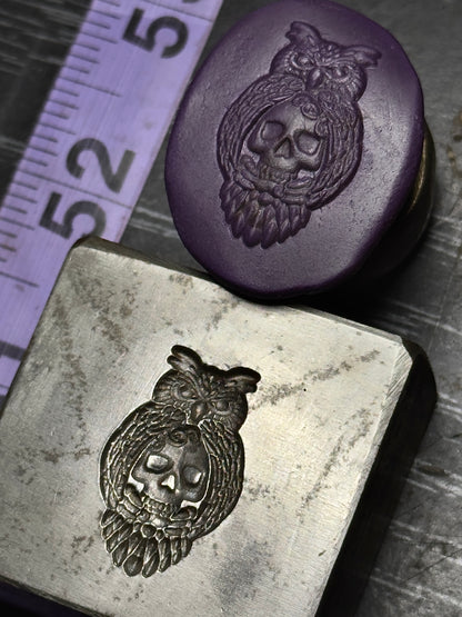 Owl skull impression die steel