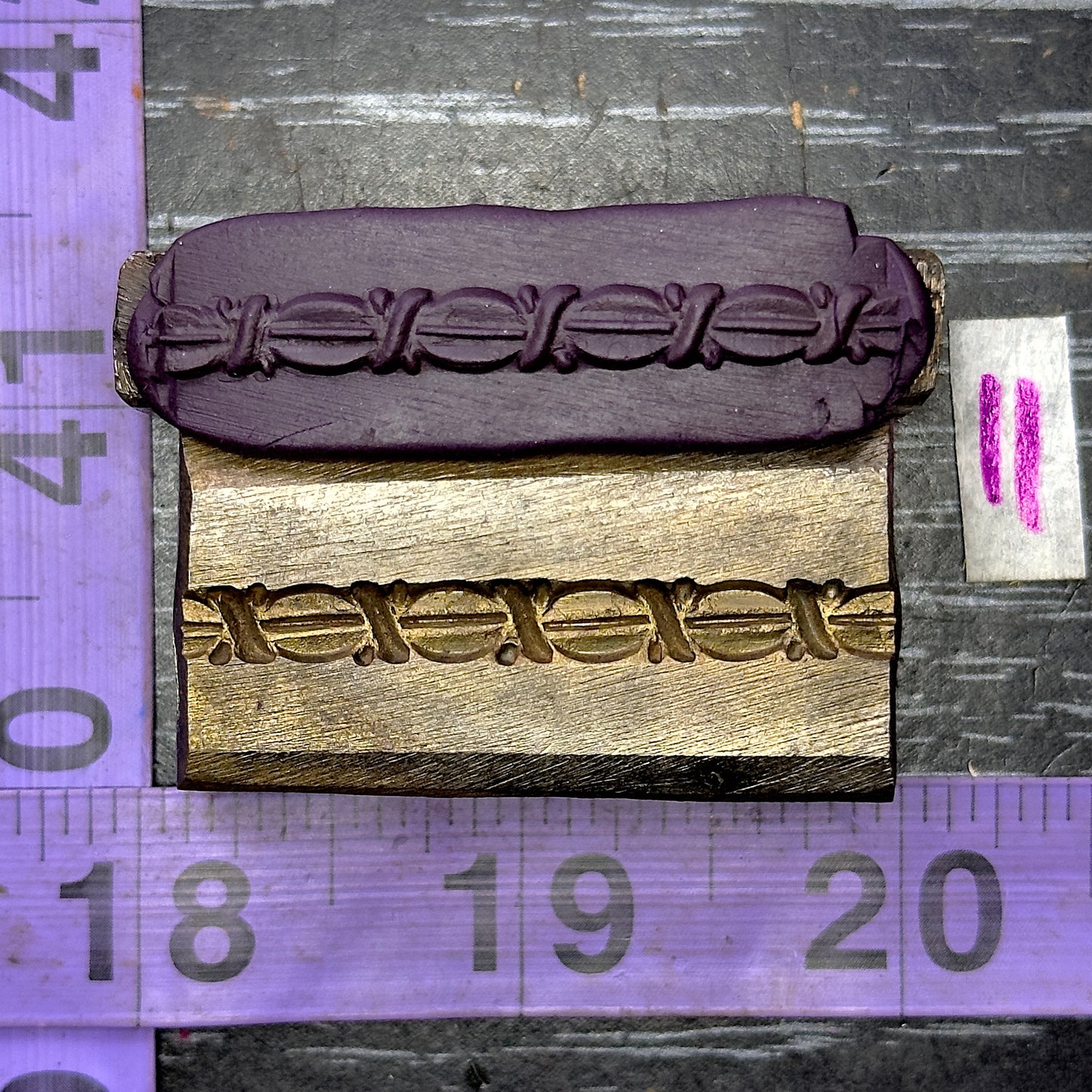 Single wire die steel impression #11