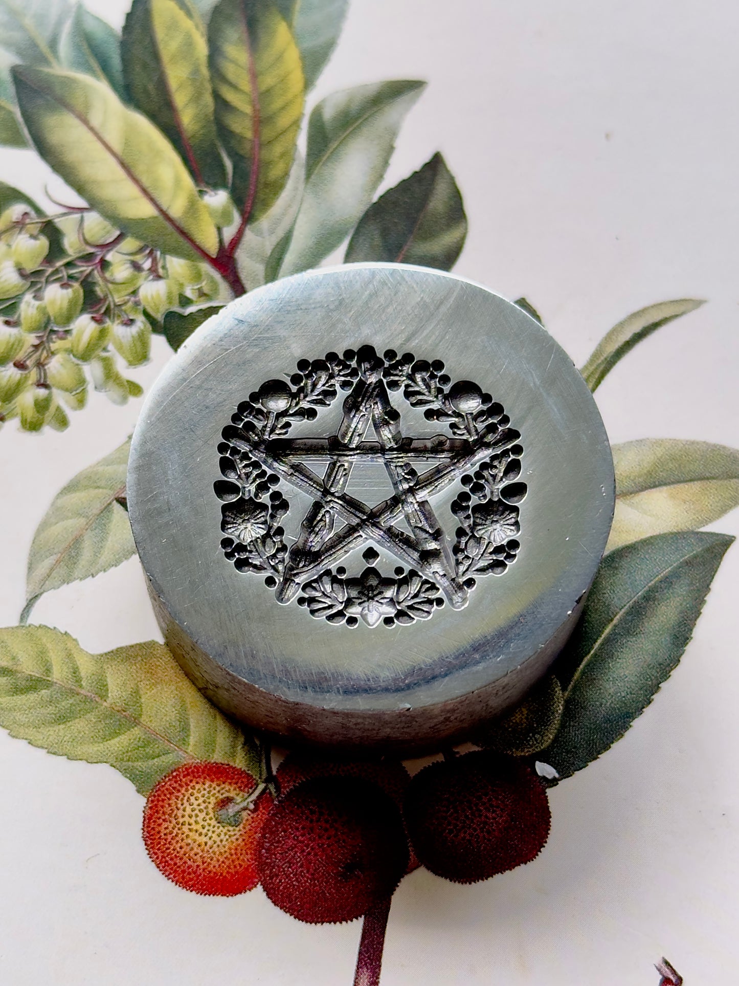 Pentagram impression steel die