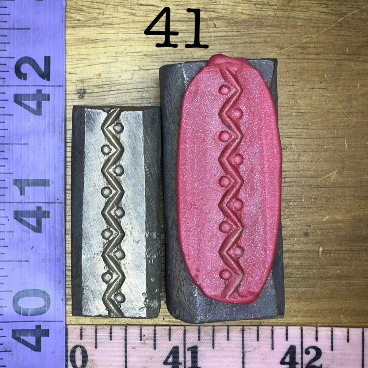 Single wire die steel impression #41