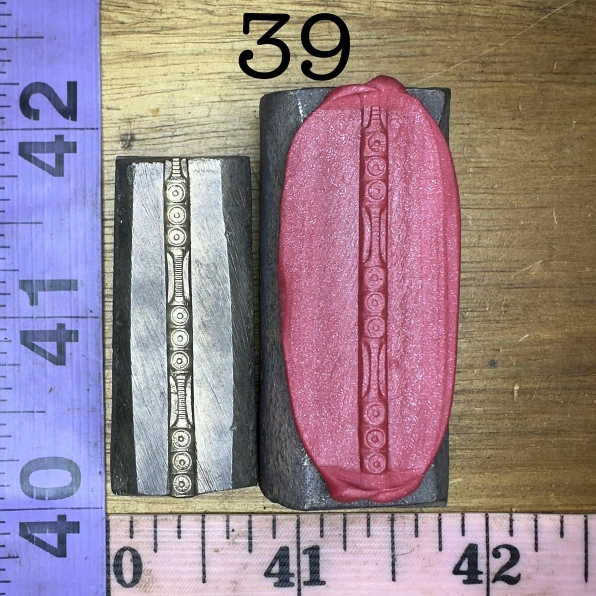 Single wire die steel impression #39