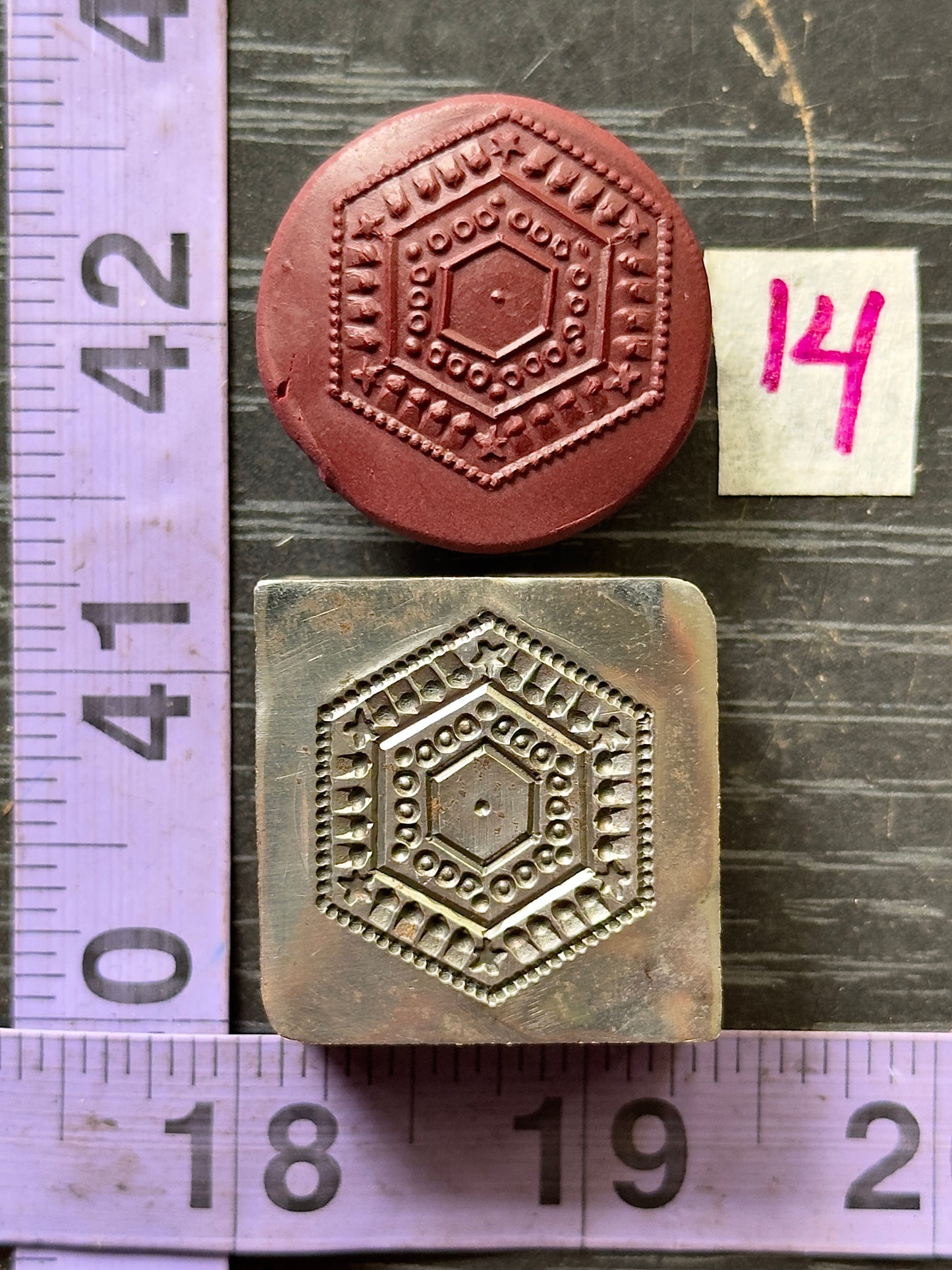 Little steel impression die 14