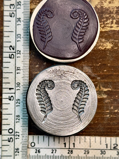 Sister ferns  steel impression die