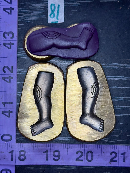 Legs and feet bronze impression die set #81