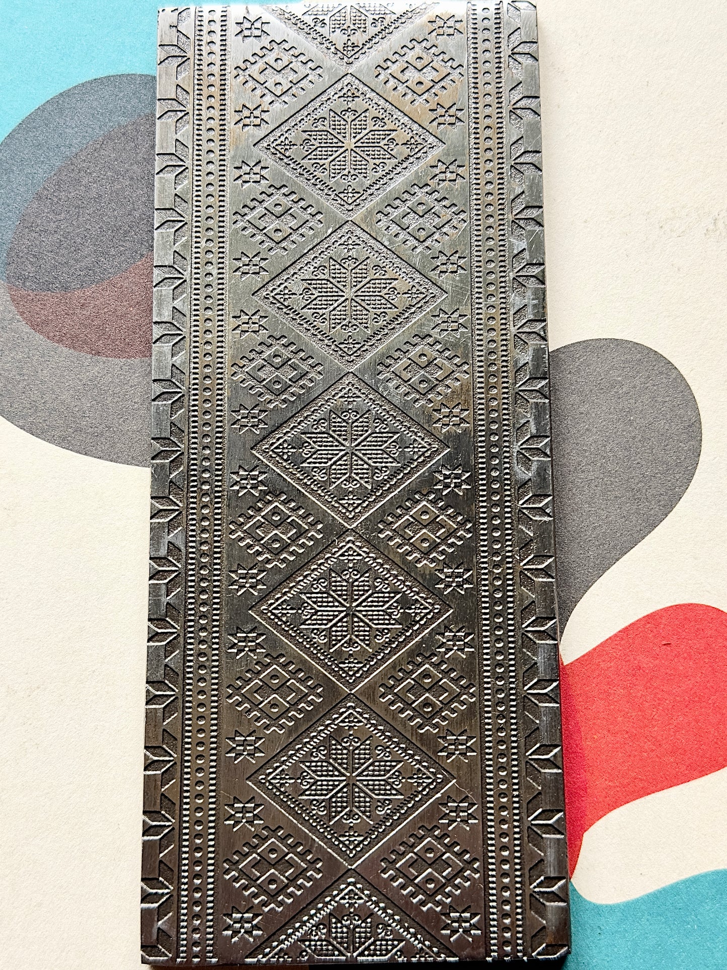 Texture/rolling mill plate set of 3