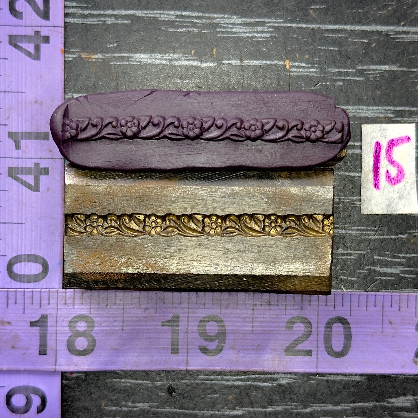 Single wire die steel impression #15