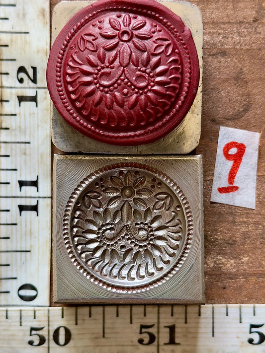 Mandala impression die steel #9