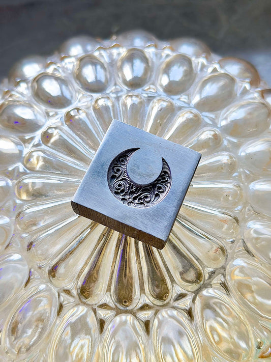 Fancy Crescent Moon steel impression die #1