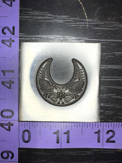 Fancy Crescent Moon steel impression die #10