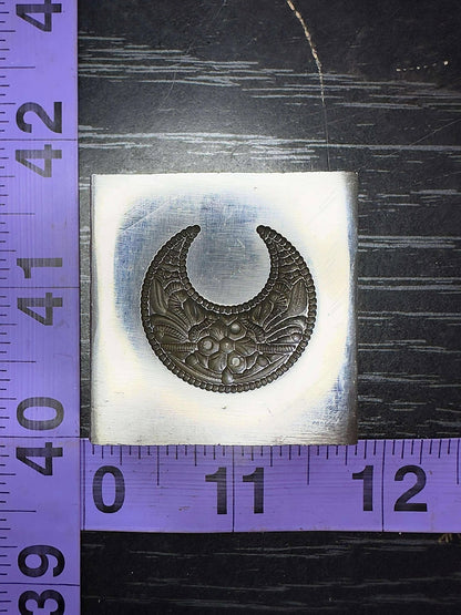 Fancy Crescent Moon steel impression die #2