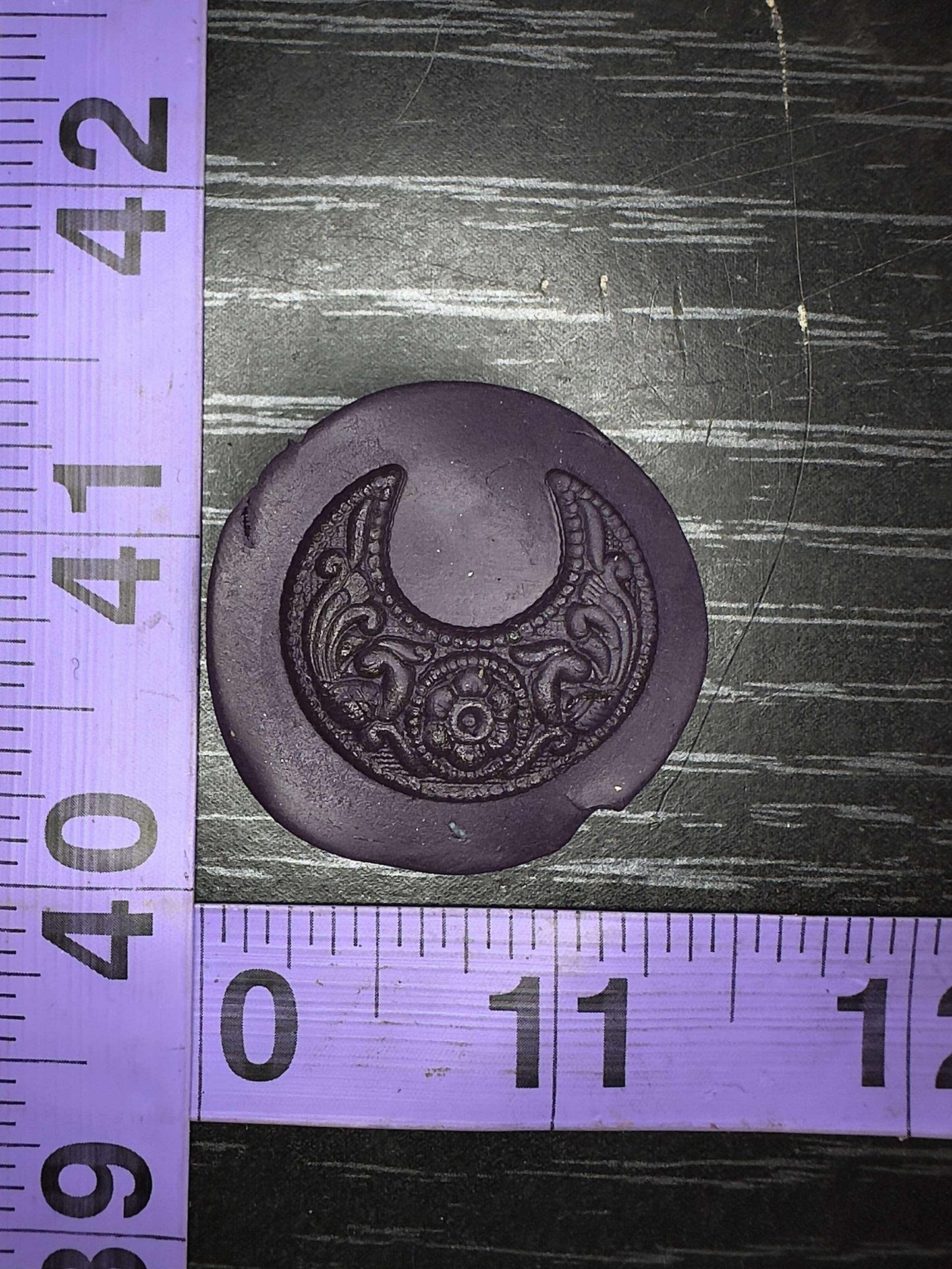 Fancy Crescent Moon steel impression die #4