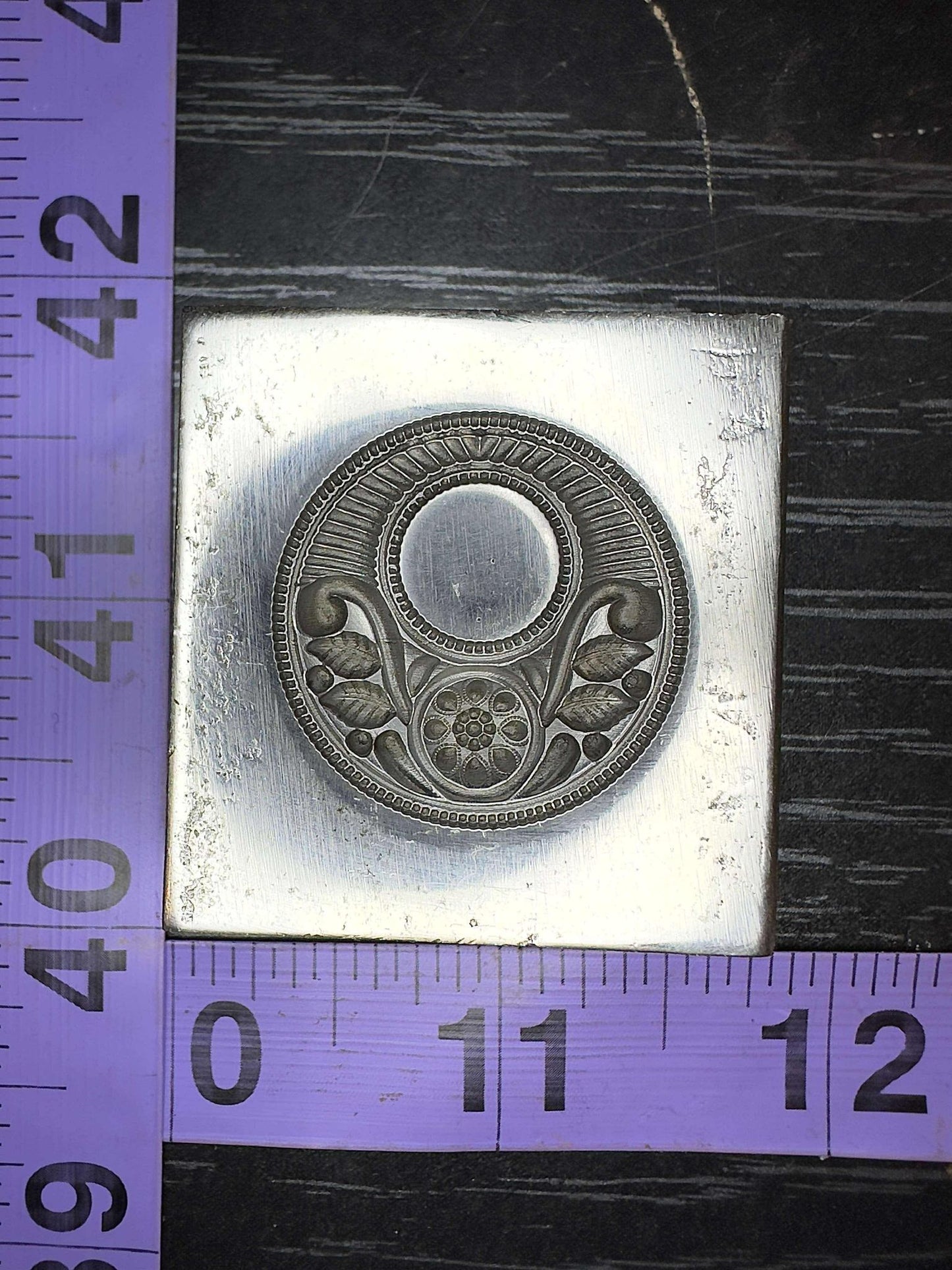 Fancy Crescent Moon steel impression die #6