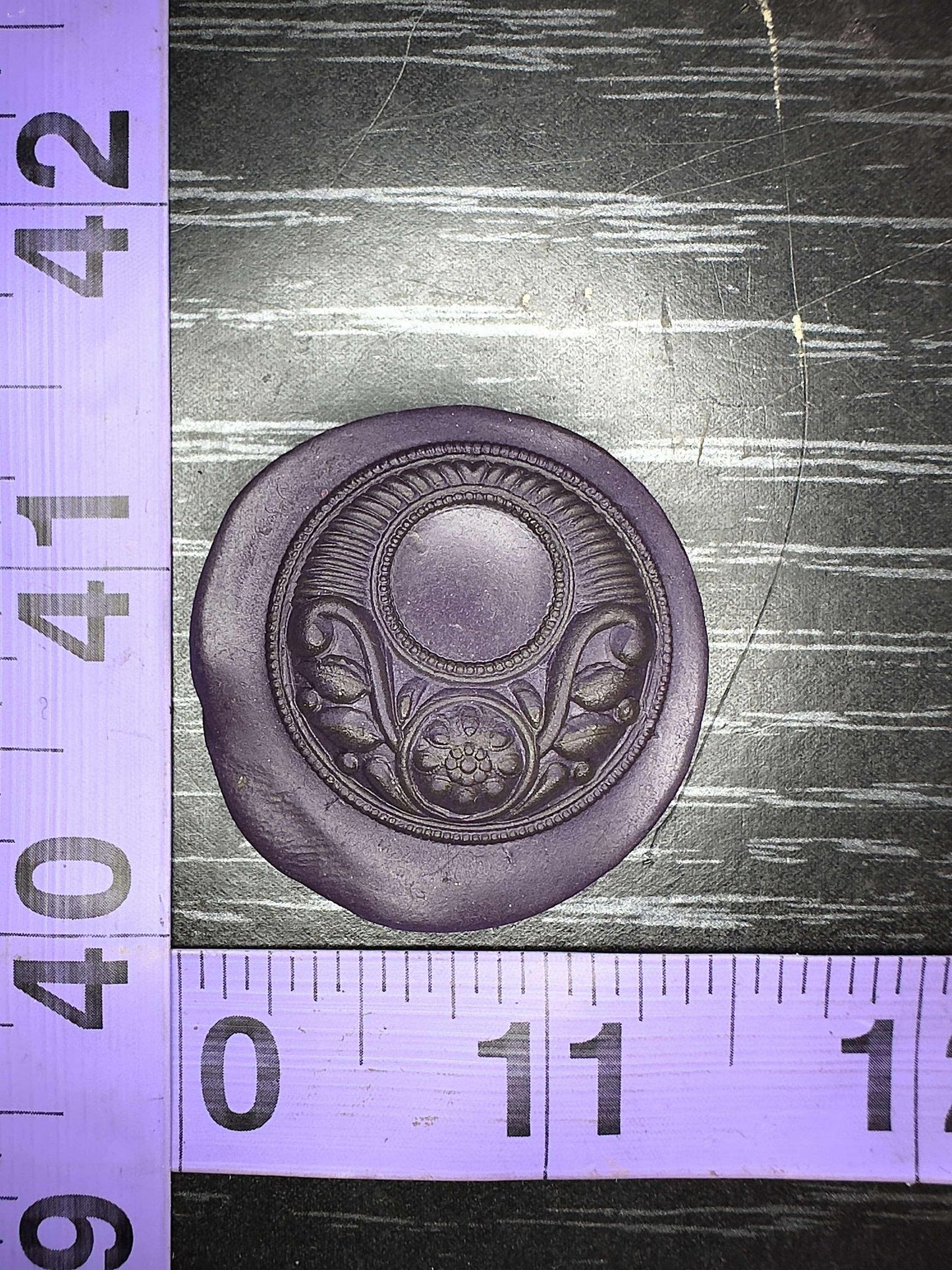 Fancy Crescent Moon steel impression die #6