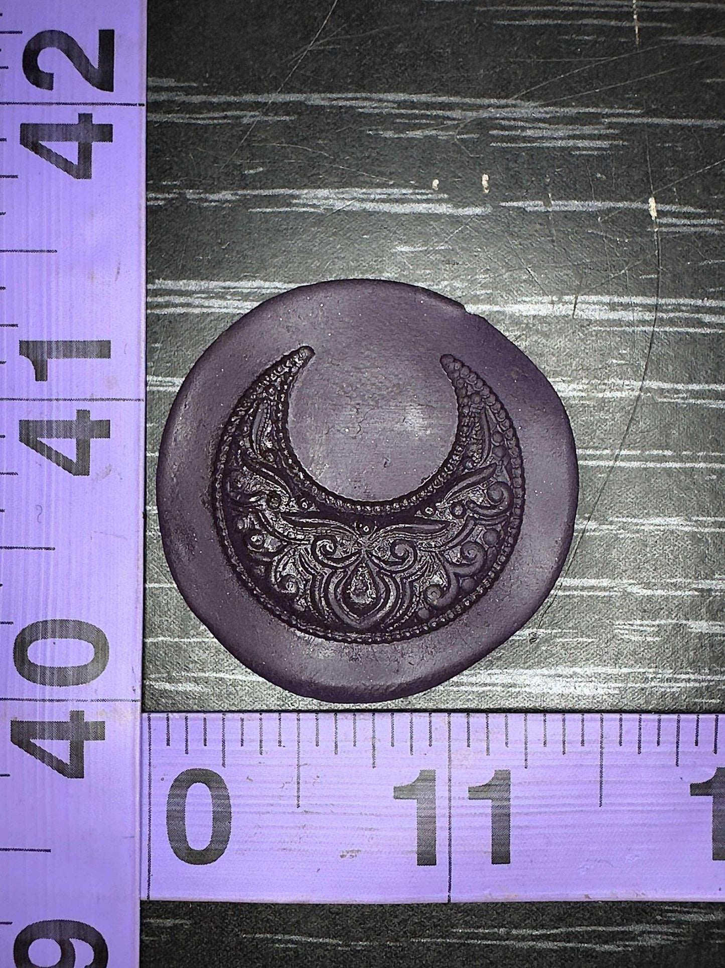 Fancy Crescent Moon steel impression die #8