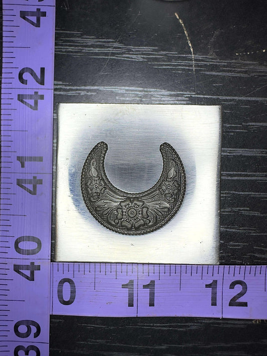 Fancy Crescent Moon steel impression die #9