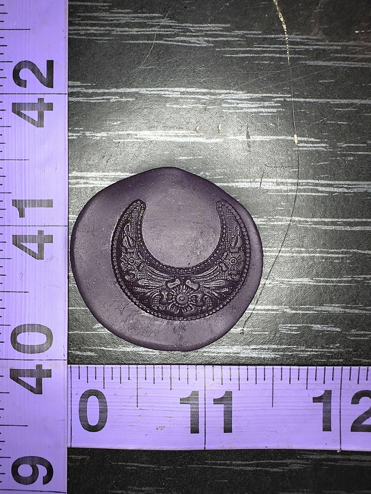 Fancy Crescent Moon steel impression die #9