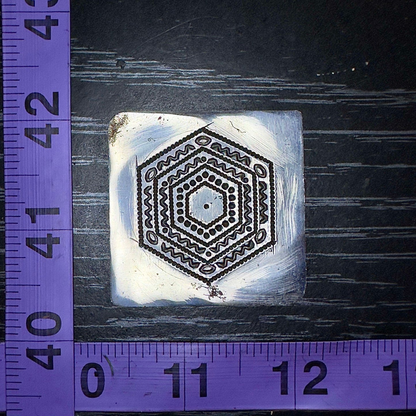 Hexagon shallow impression steel die