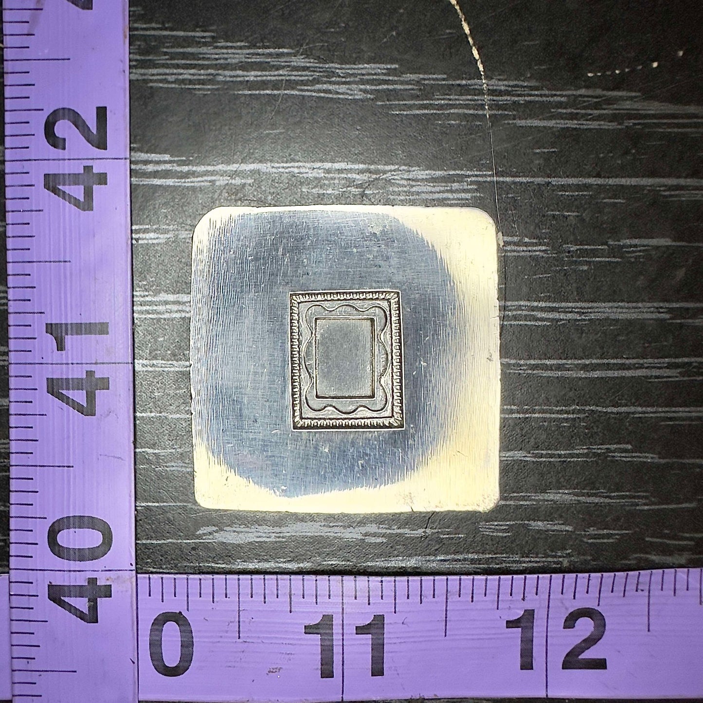 Mini frame, stone setting impression die steel #7