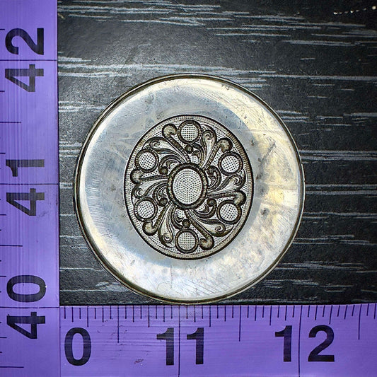 Oval with circles and center setting impression die