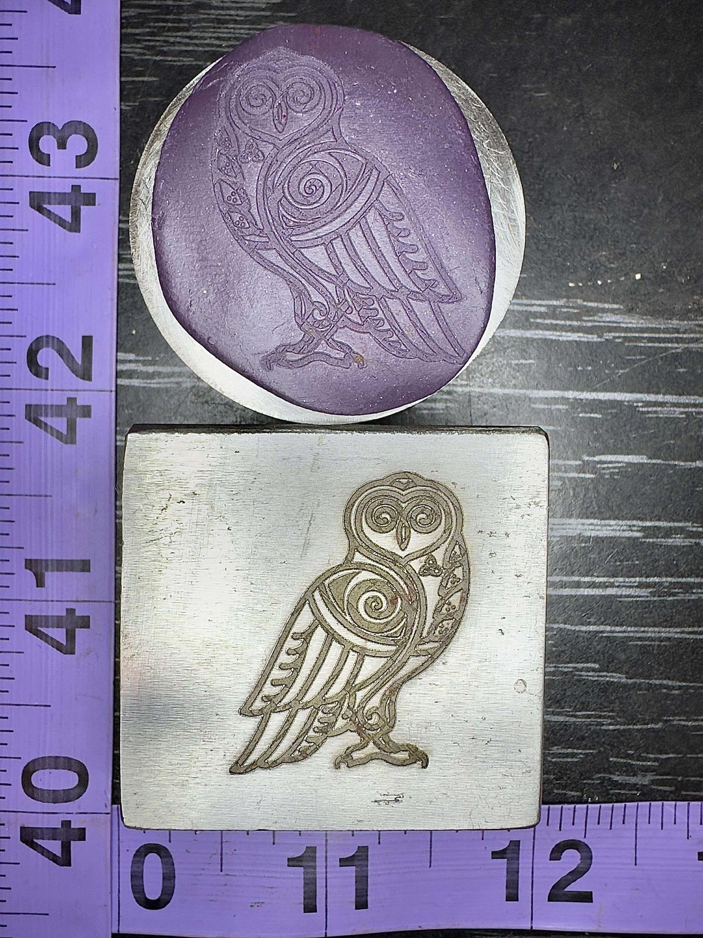 Celtic Owl impression die steel