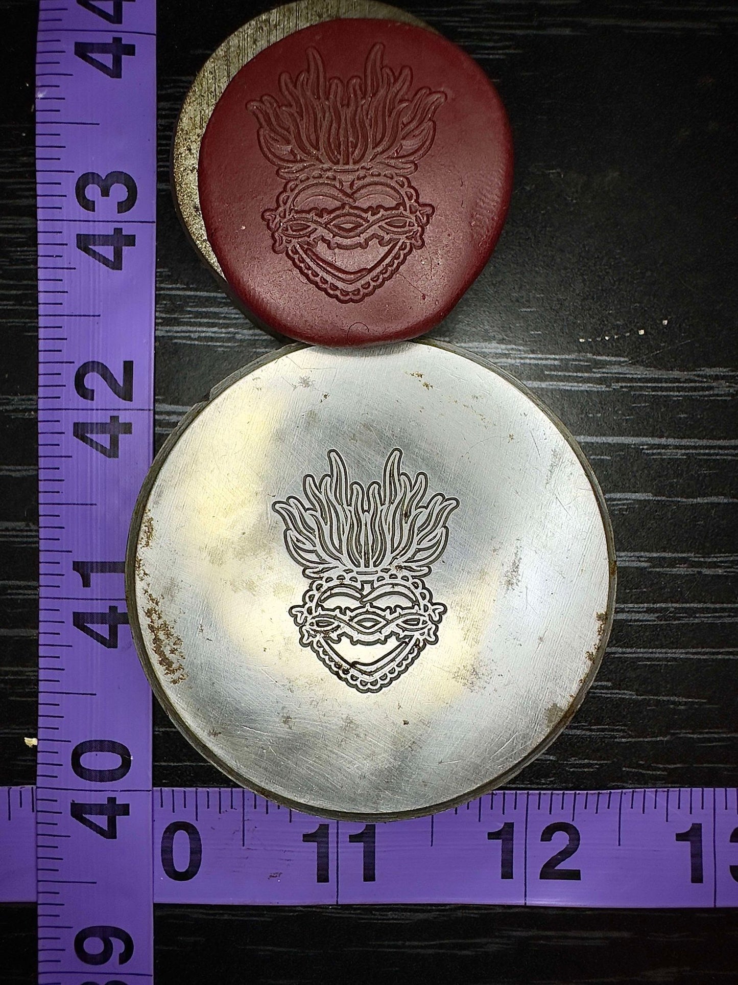 Sacred heart shallow impression die