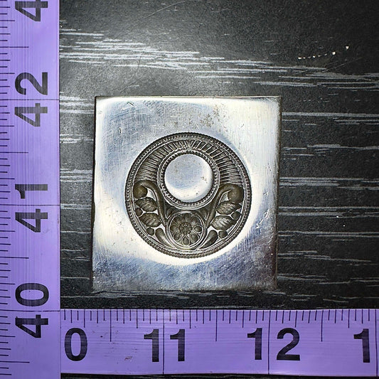 Crescent moon floral pattern shallow impression steel die SM2