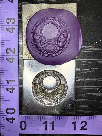 Crescent moon floral pattern shallow impression steel die SM2