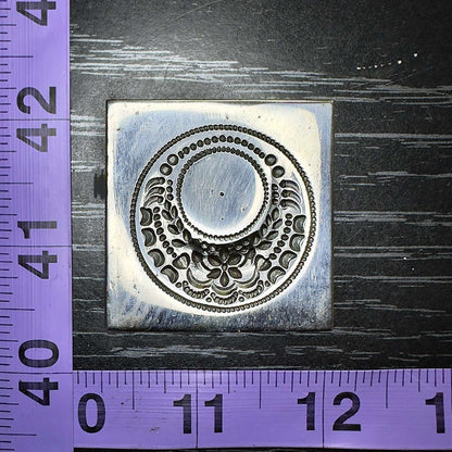 Crescent moon floral pattern shallow impression steel die SM4